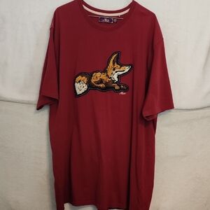 Akoo Burgundy Crew Neck Tee